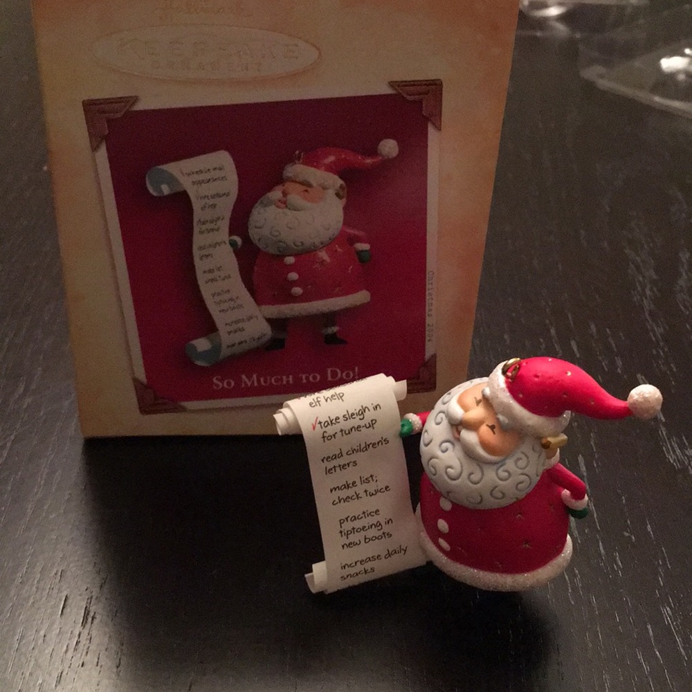 Hallmark Santa ornament new in box